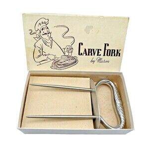 Mason Carve Fork Vintage Stainless Steel KITCHEN COOKING TURKEY THANKSGIVING